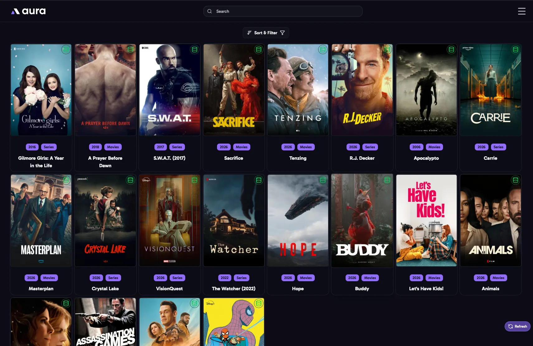 The Home page