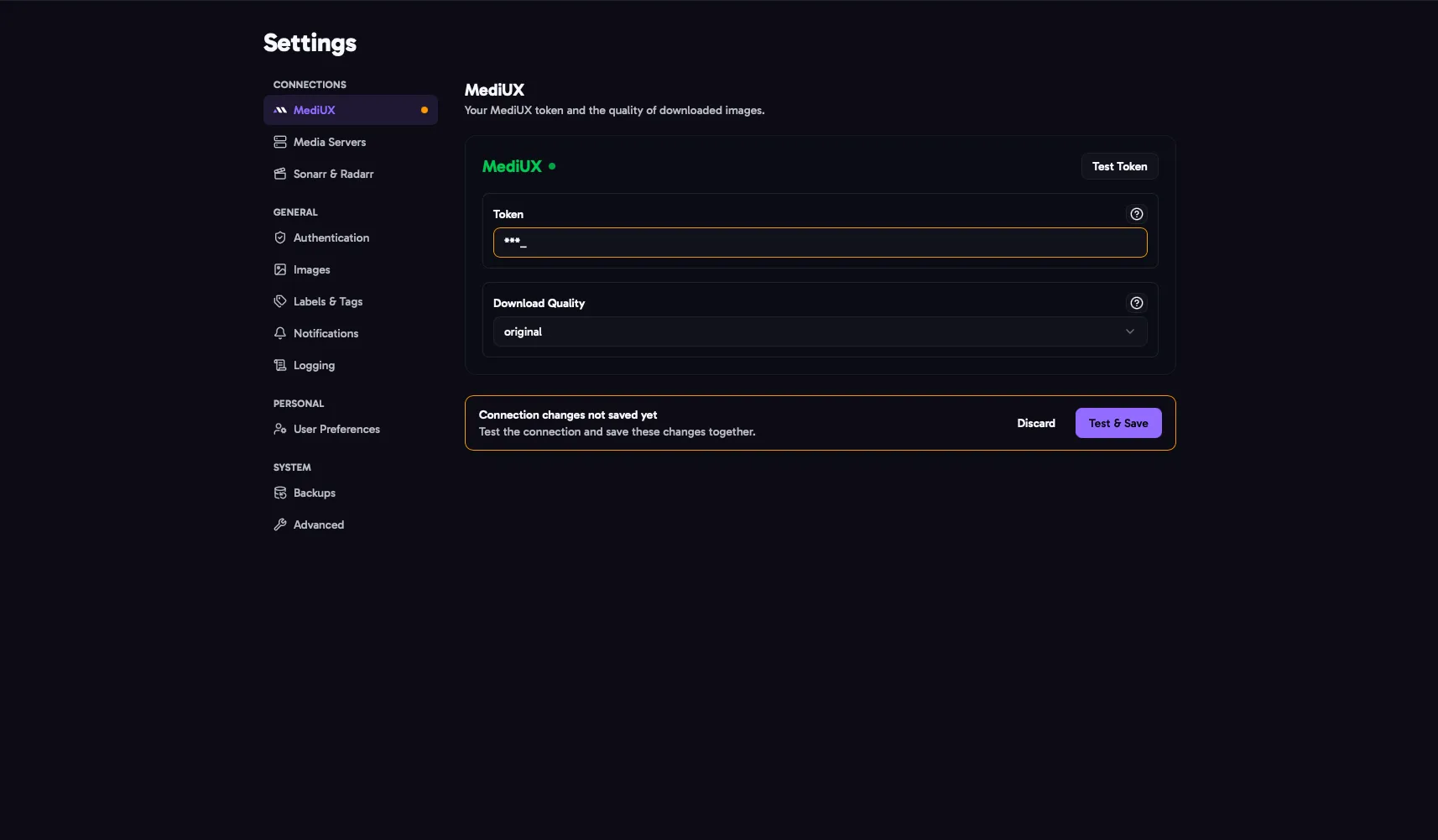 Settings > MediUX