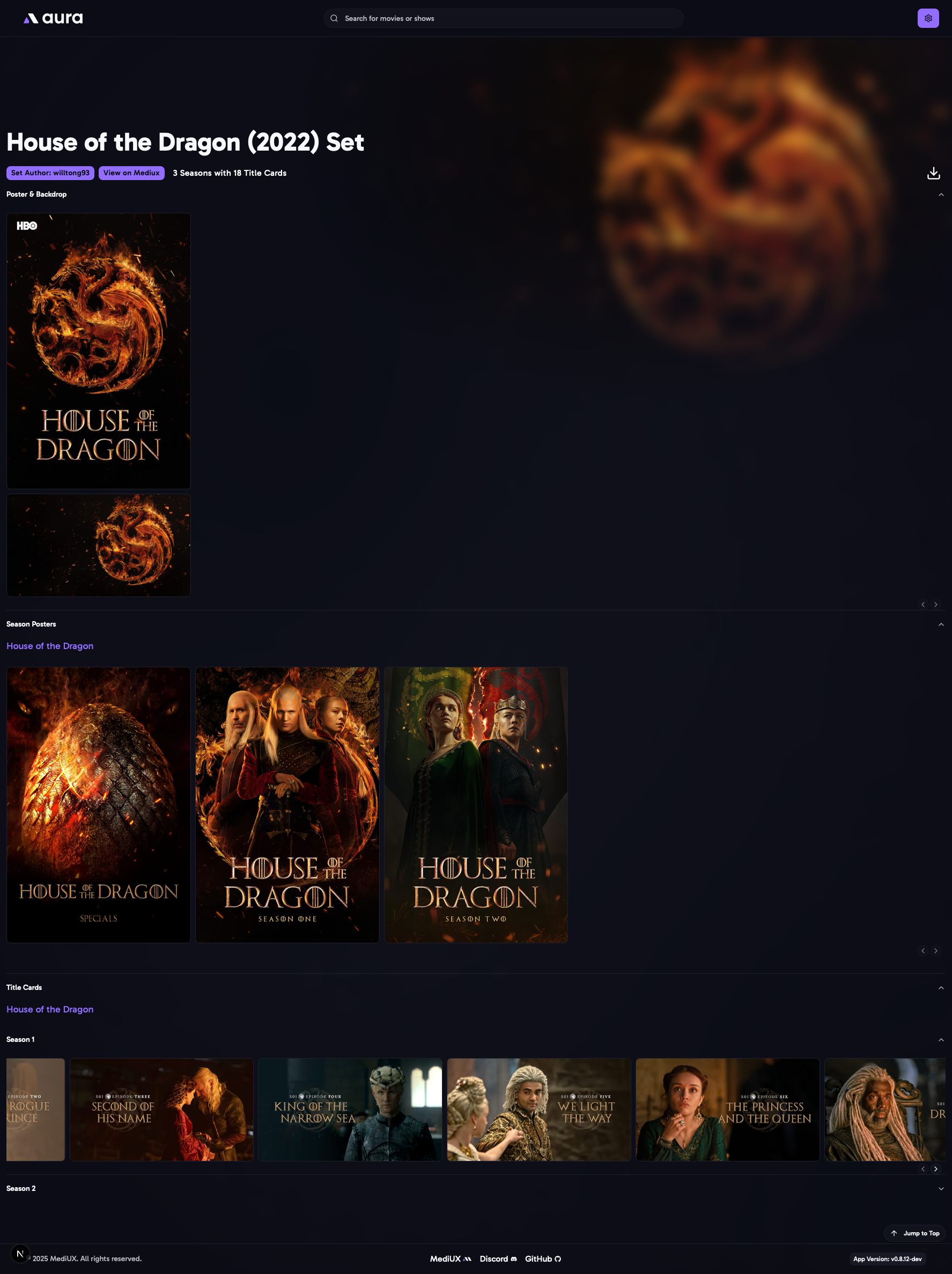 Full Set Page Screenshot 1