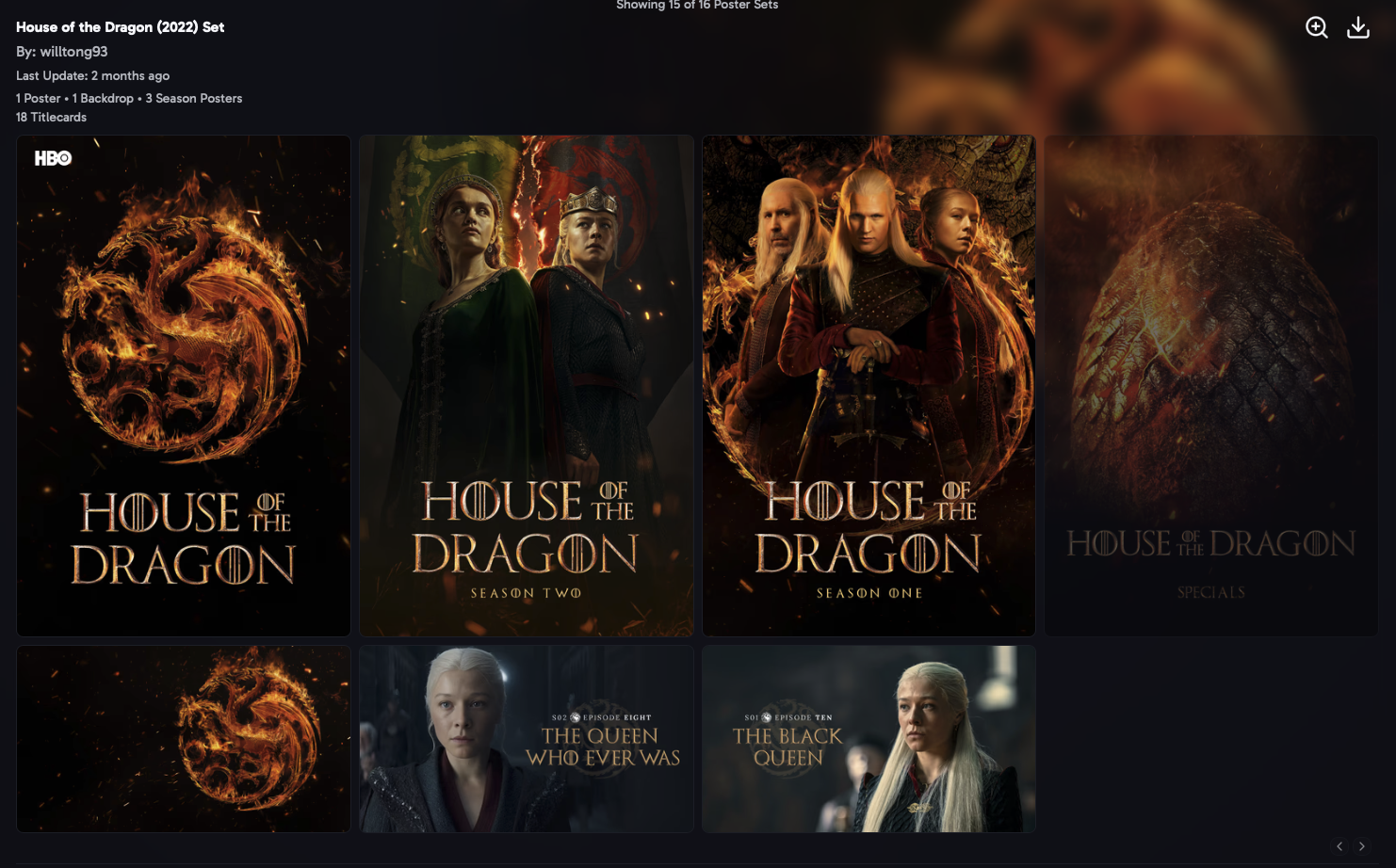 Poster Sets Screenshot